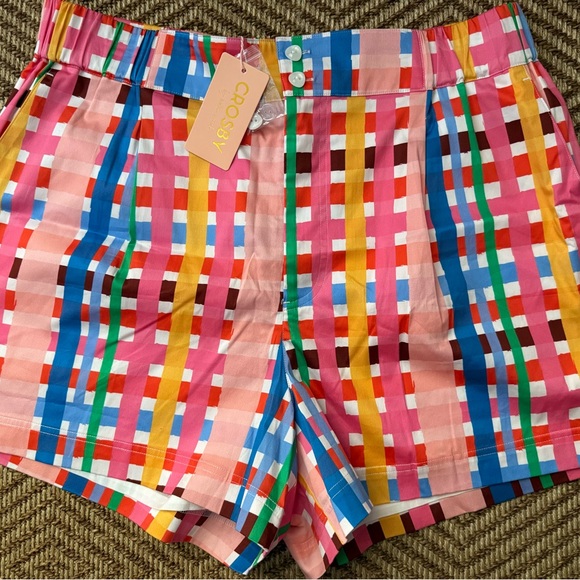 CROSBY by Mollie Burch Pants - NWT crosby by mollie Burch drake shorts in picnic plaid size XXL